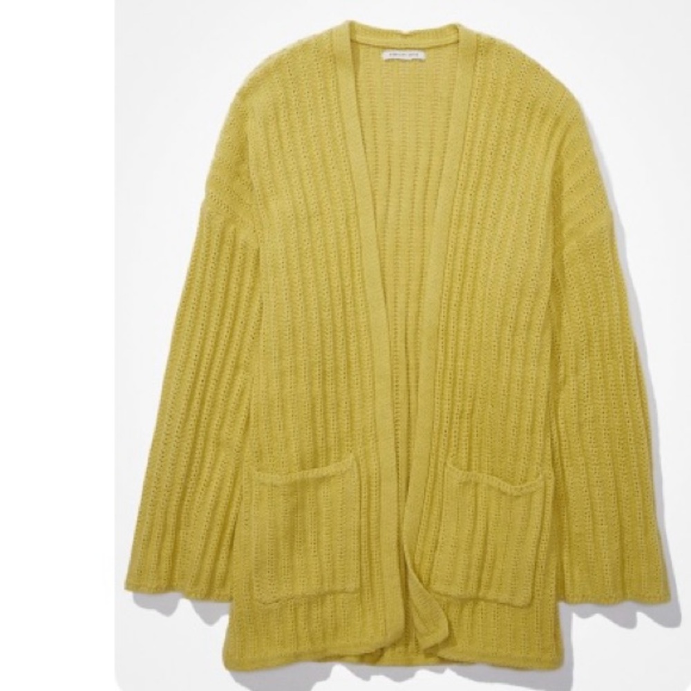 American Eagle Outfitters Mustard Cardigan